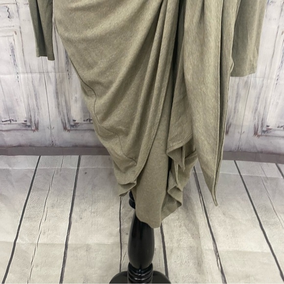 Ralph Lauren Sz 10 Green Tie-Waist Short Casual Mini Dress Long Sleeve Pullover - Picture 10 of 15